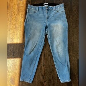 Ava & Viv Blue Skinny Jeans with Faded Wash